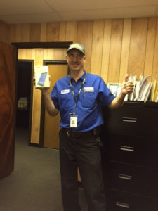 Michael Watson was the winner of the Grand Prize Raffle and got to take home the Samsung Tablet! 