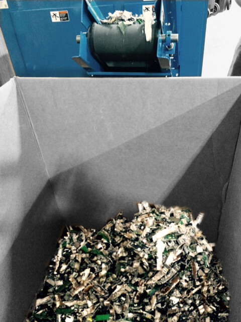 Our Electronics Shredder is equipped to handle a variety of items!